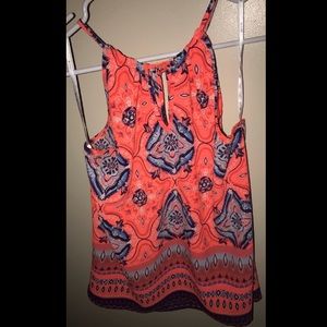 Tank top neon pink/coral
